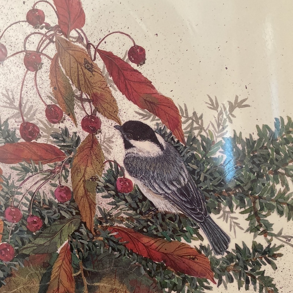 Cyndy Callog 2001 Autumn Chickadee Print